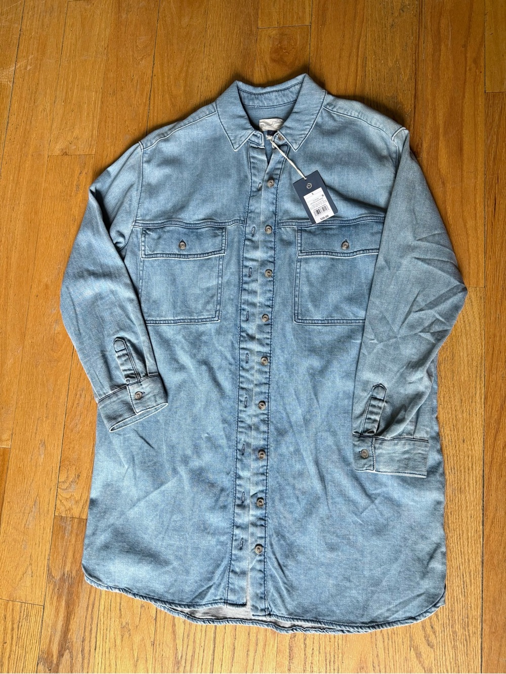 Universal Thread Denim Shirt Jacket - Womens Longline